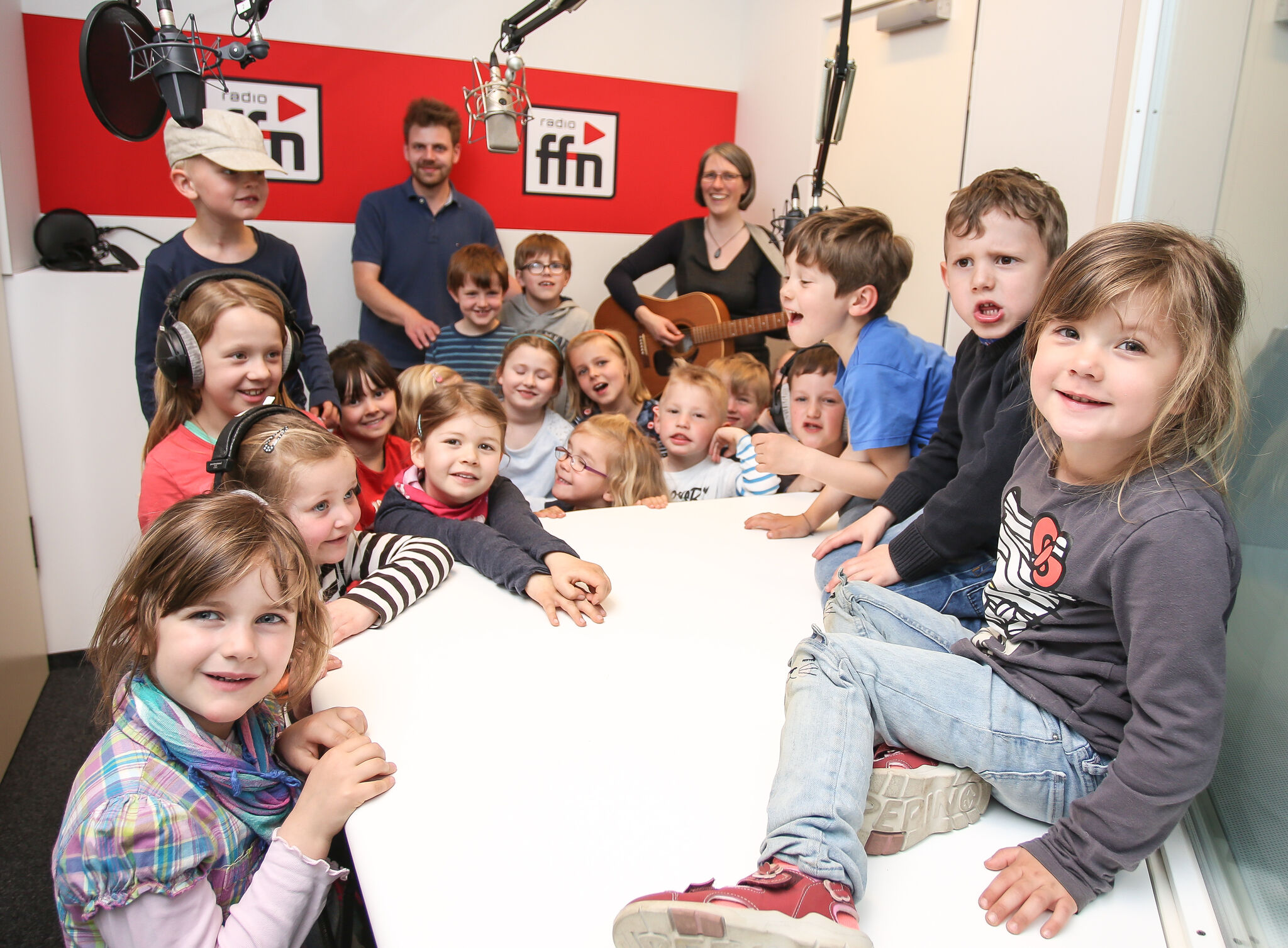 Im Tonstudio von ffn - Foto Wölki
