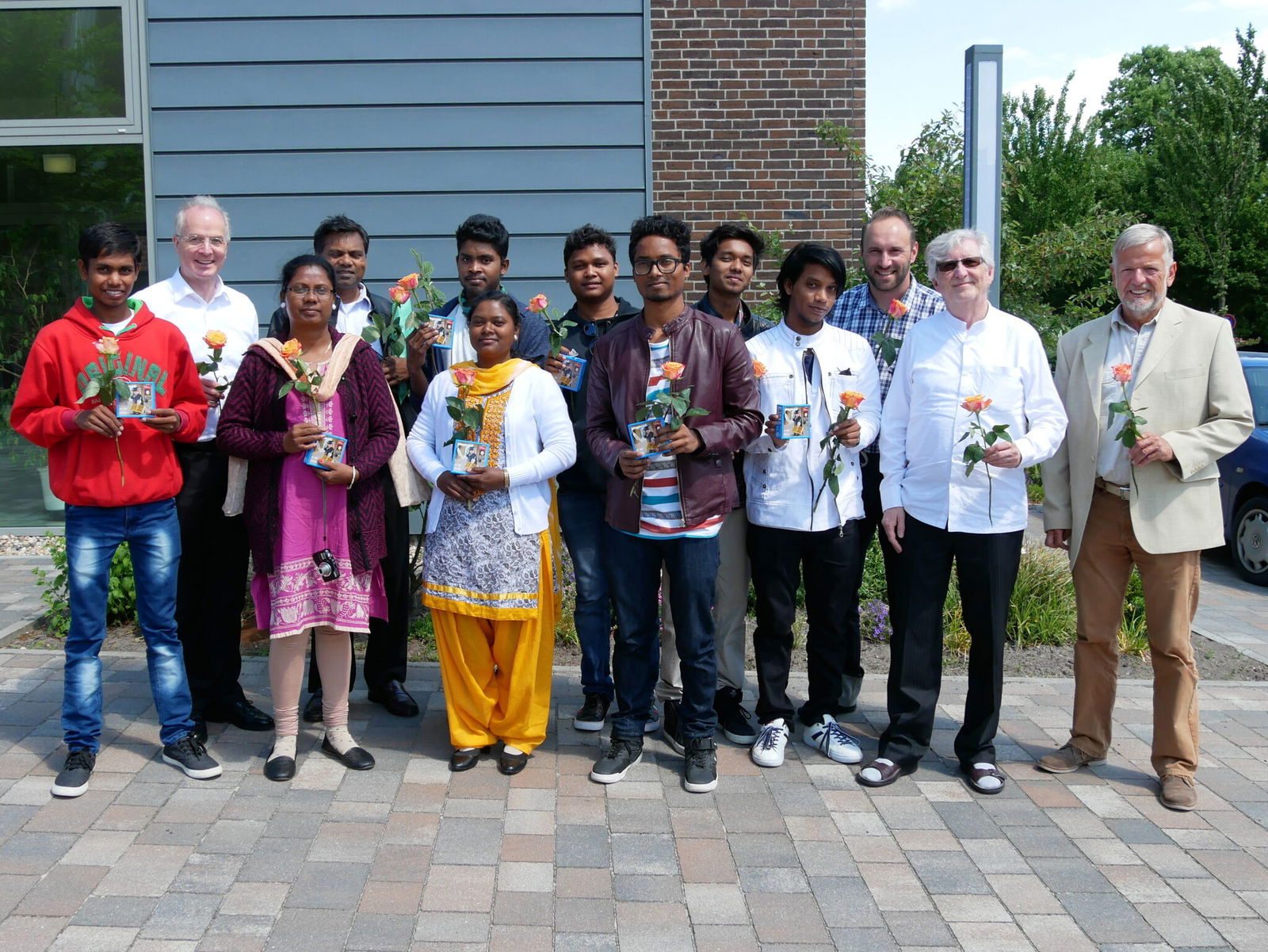 Dr. Klahr mit Mitgliedern der Indo-German-Partnership BBS Emden