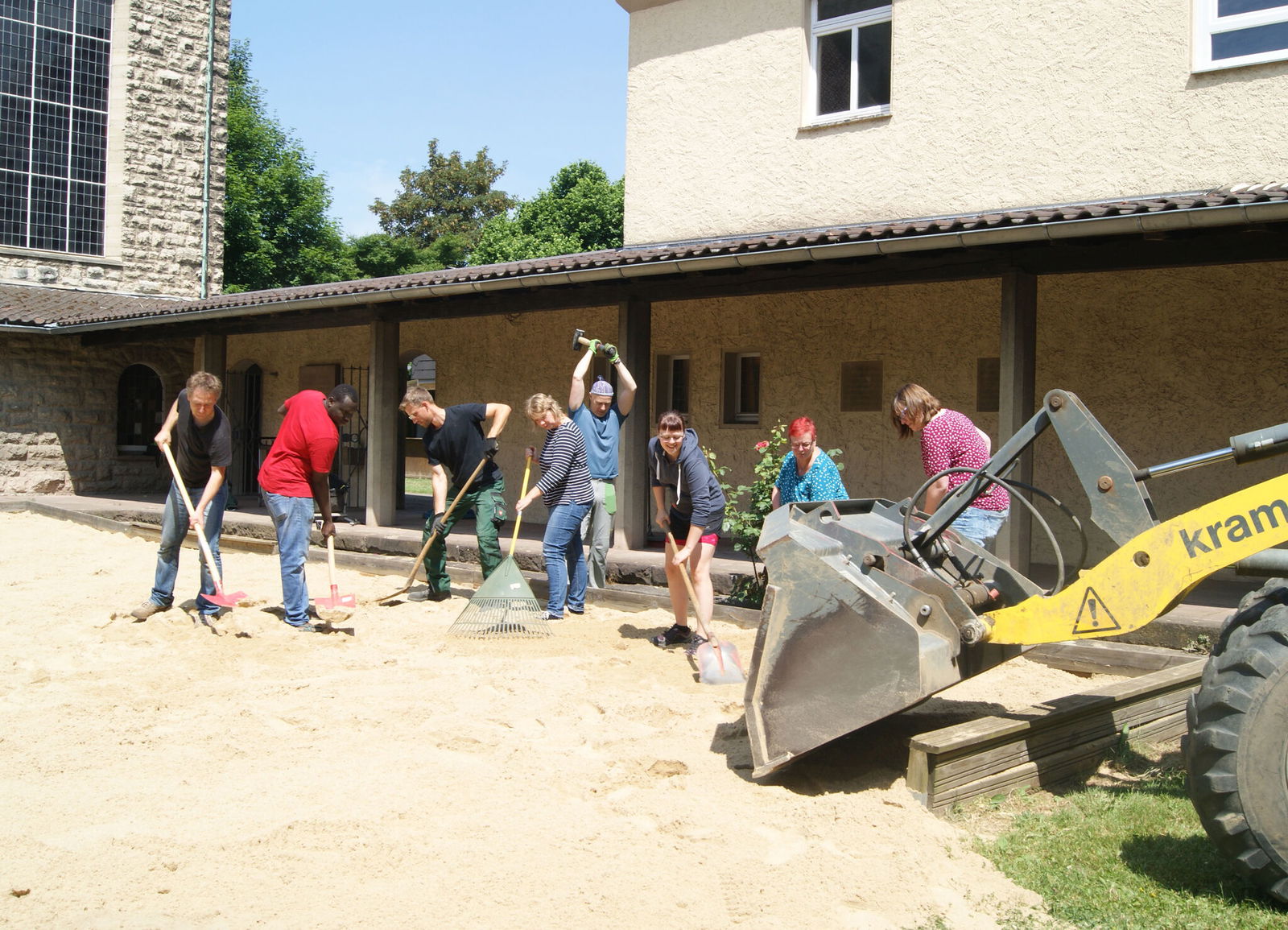 Nordstadtstrand an der Martin-Luther-Kirche