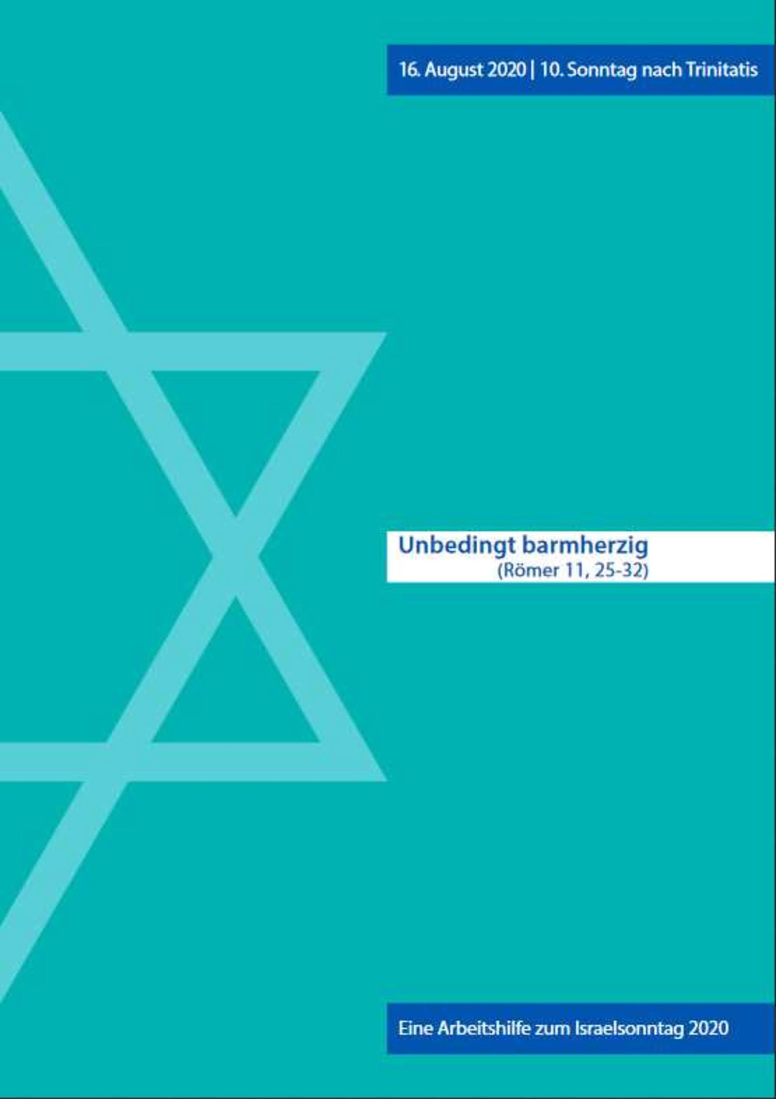 Unbedingt barmherzig_Arbeitshilfe Israelsonntag 2020