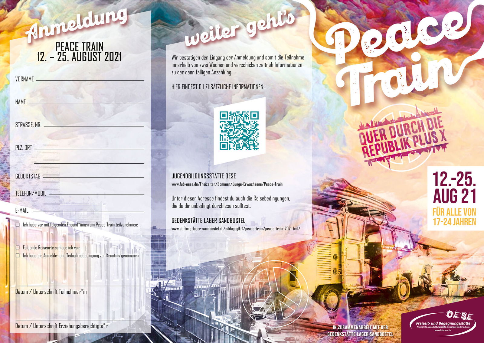 Flyer Peacetrain 2021