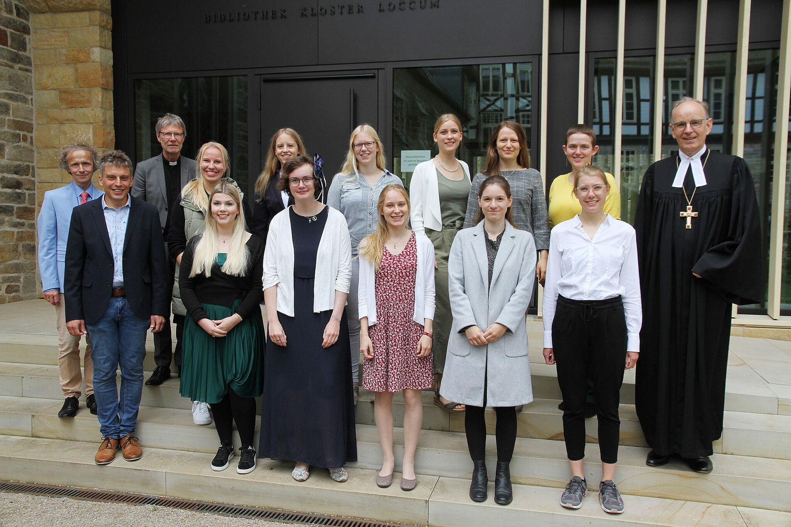 Strahlende Gesichter bei der Feier zur Vergabe des Studienpreises des Klosters Loccum. Foto: Lothar Veit/EMA