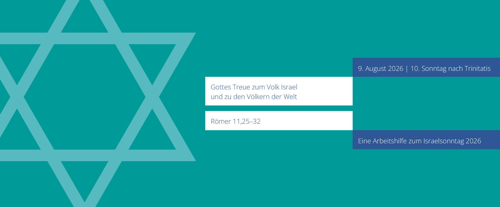 Isrealsonntag 2026