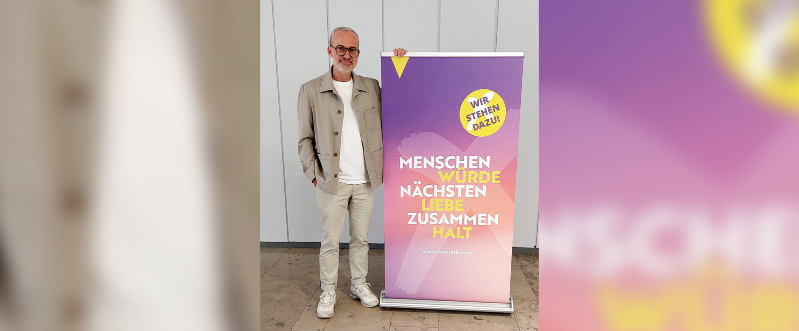 Menschenwuerde. Nächstenliebe. Zusammenhalt