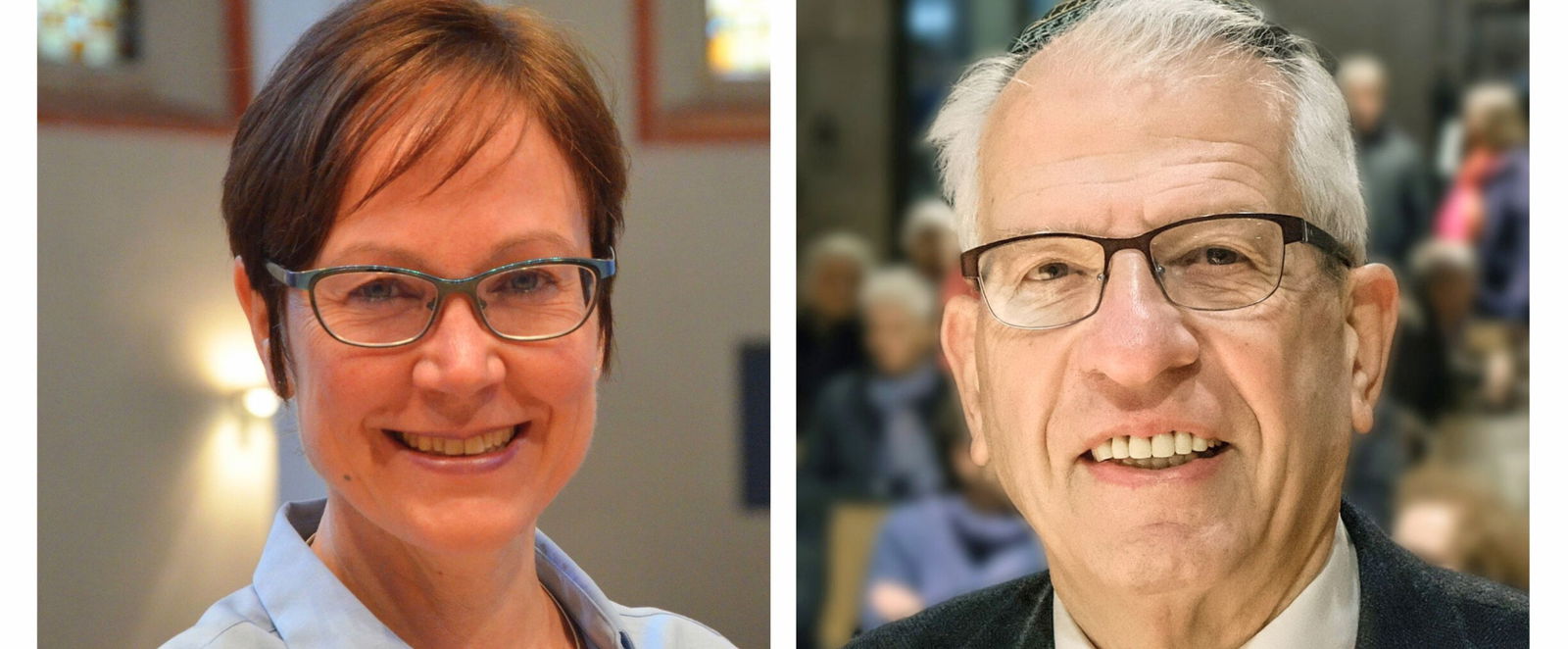 Eine Frau und ein Mann.