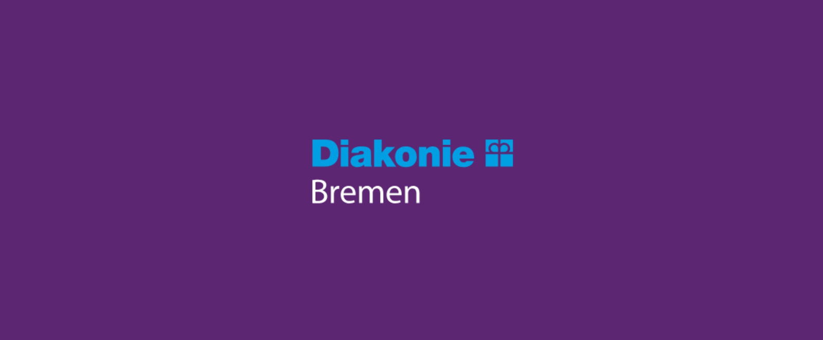 Auf lila Hintergrund steht: Diakonie Bremen