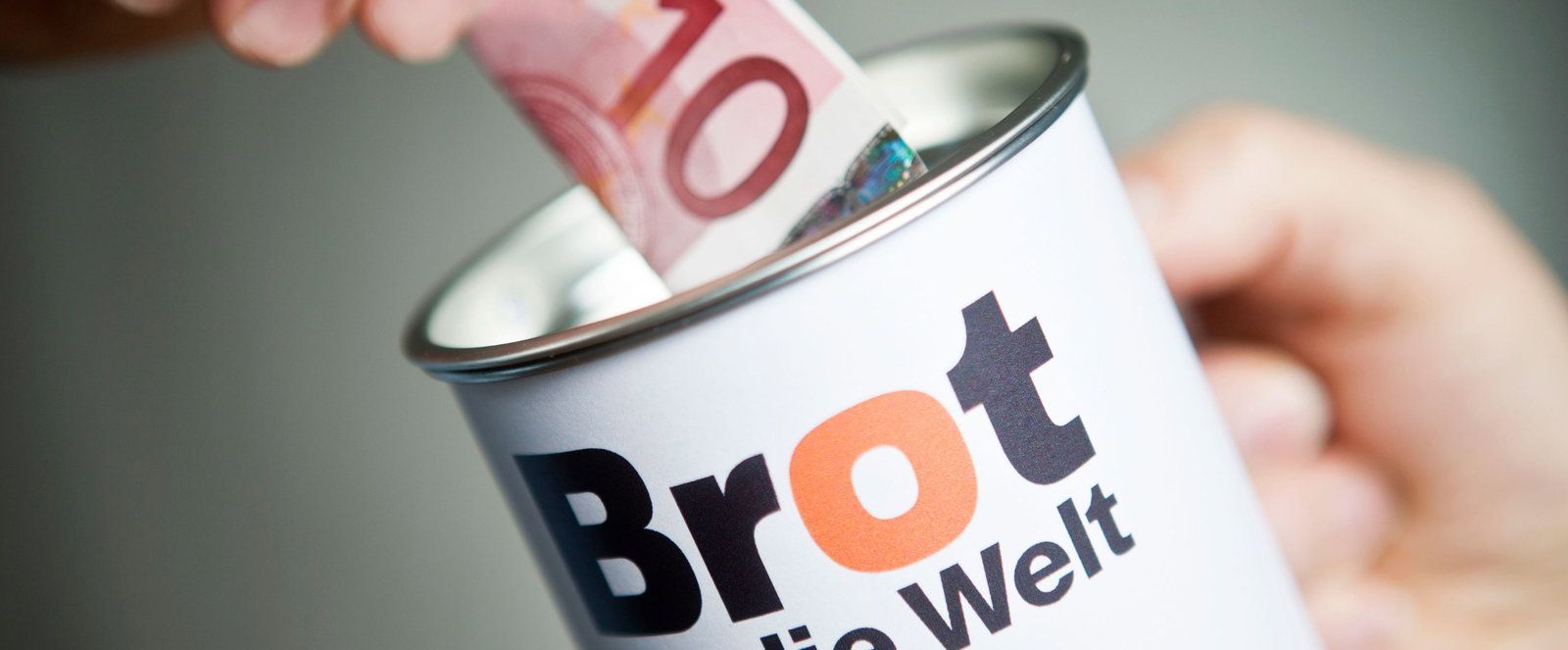 Brot für die Welt Spendenbox