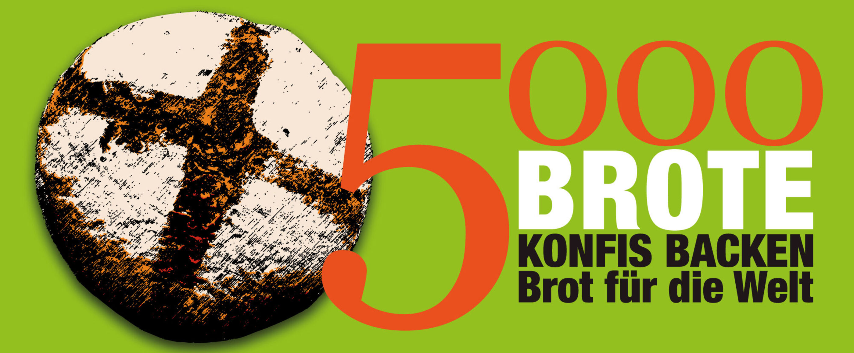 5000 Brote - Konfis backen Brot