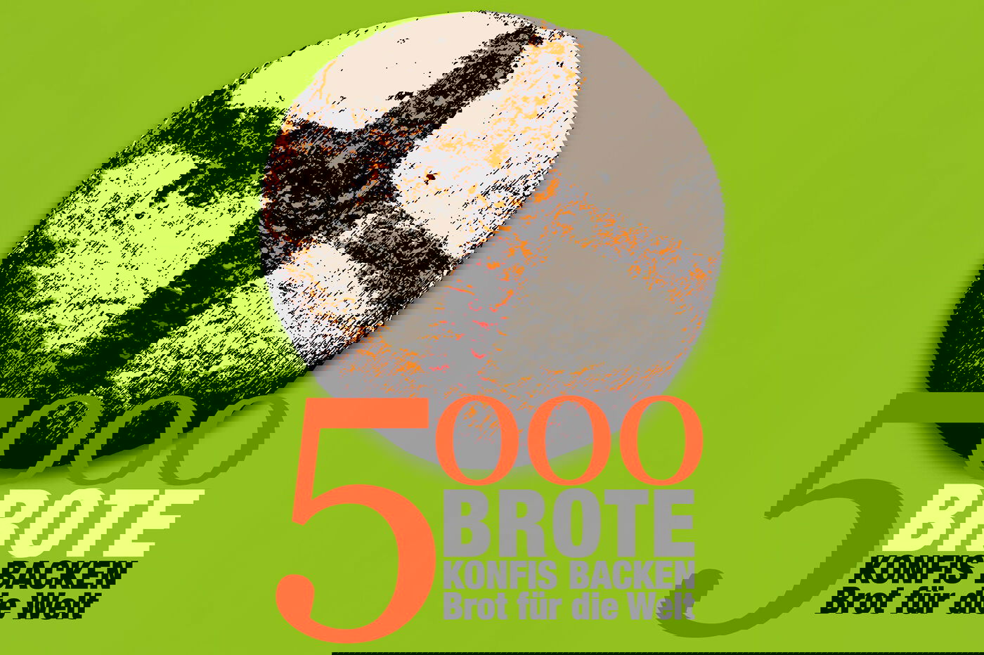 5000 Brote - Konfis backen Brot