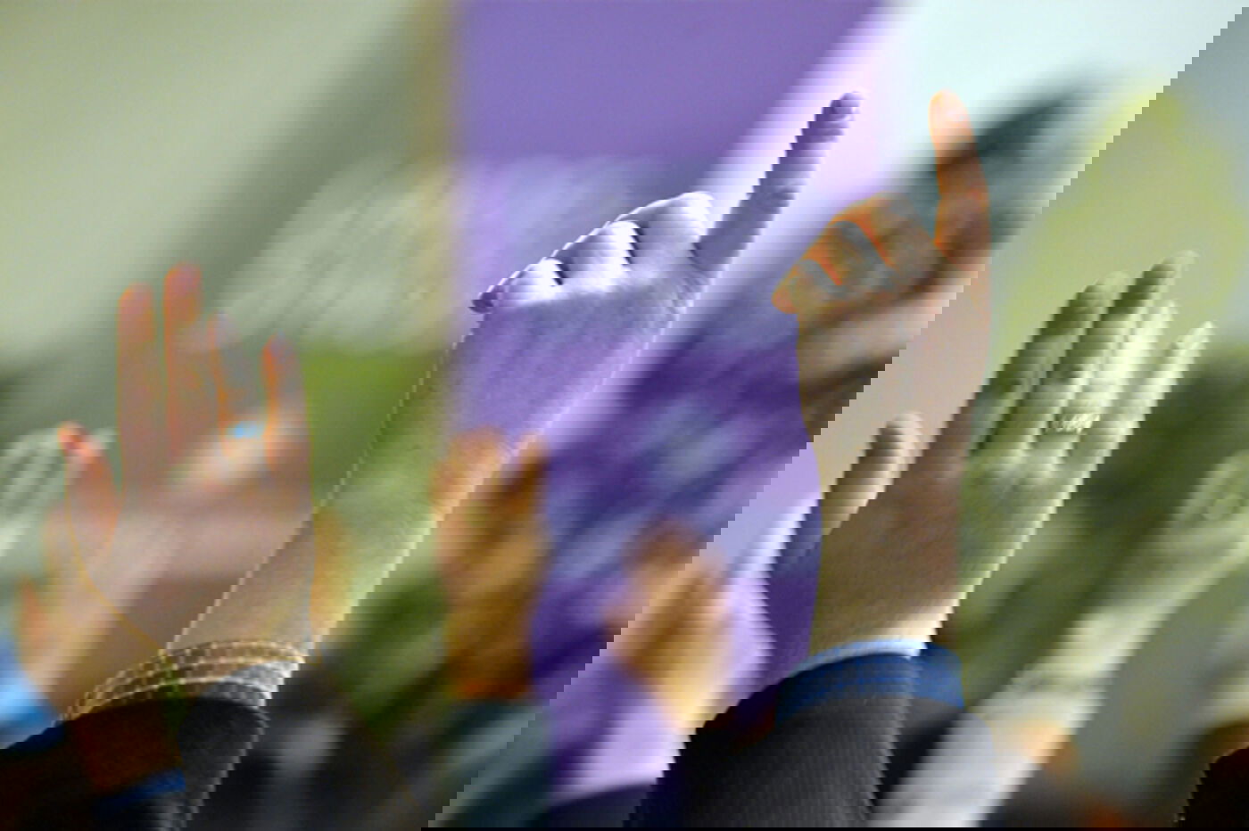 Abstimmung auf der Landessynode per Hand