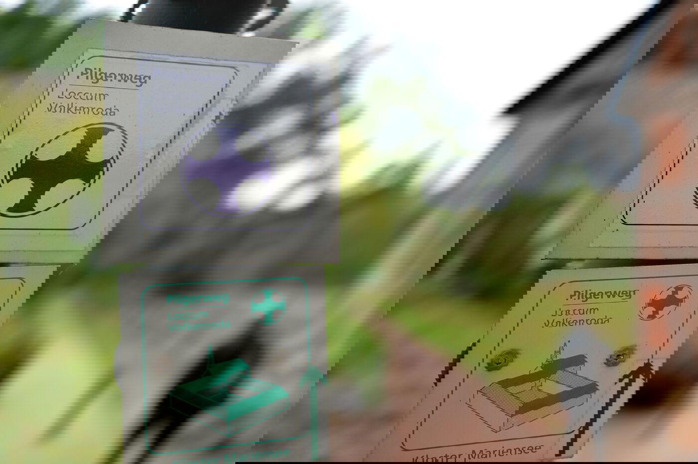 Pilgerweg Kloster Loccum - Kloster Volkenroda, Hinweisschilder