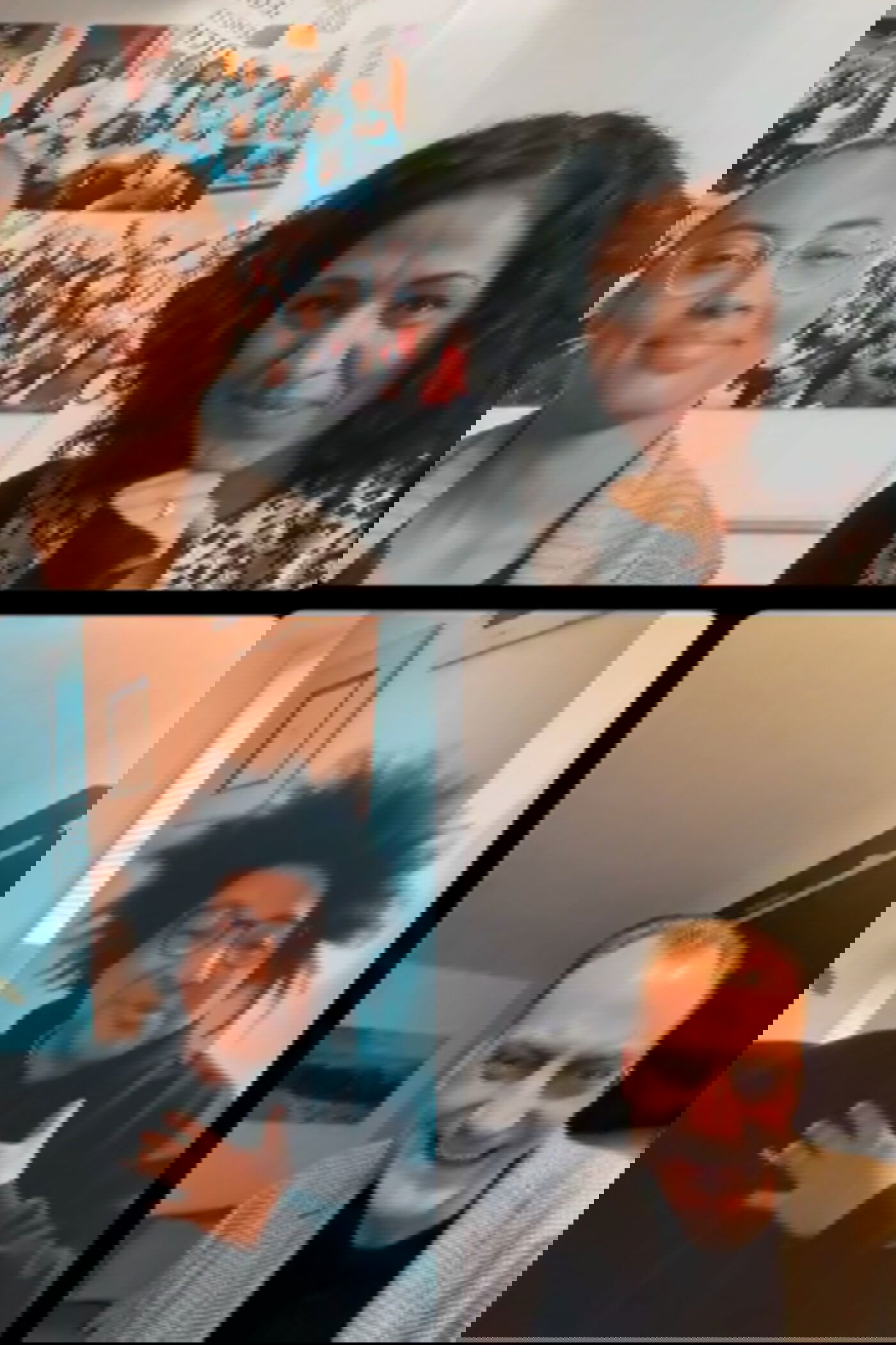 Quinton Ceasar (unten links), Pastor in Wiesmoor bei Aurich, wird vor laufender Kamera gefragt, ob er beim Abschlussgottesdienst des Kirchentages in Nürnberg predigen möchte.