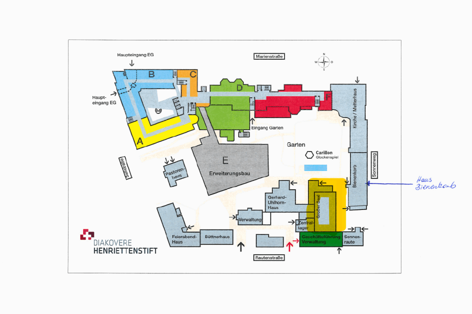 Plan Henriettenstift