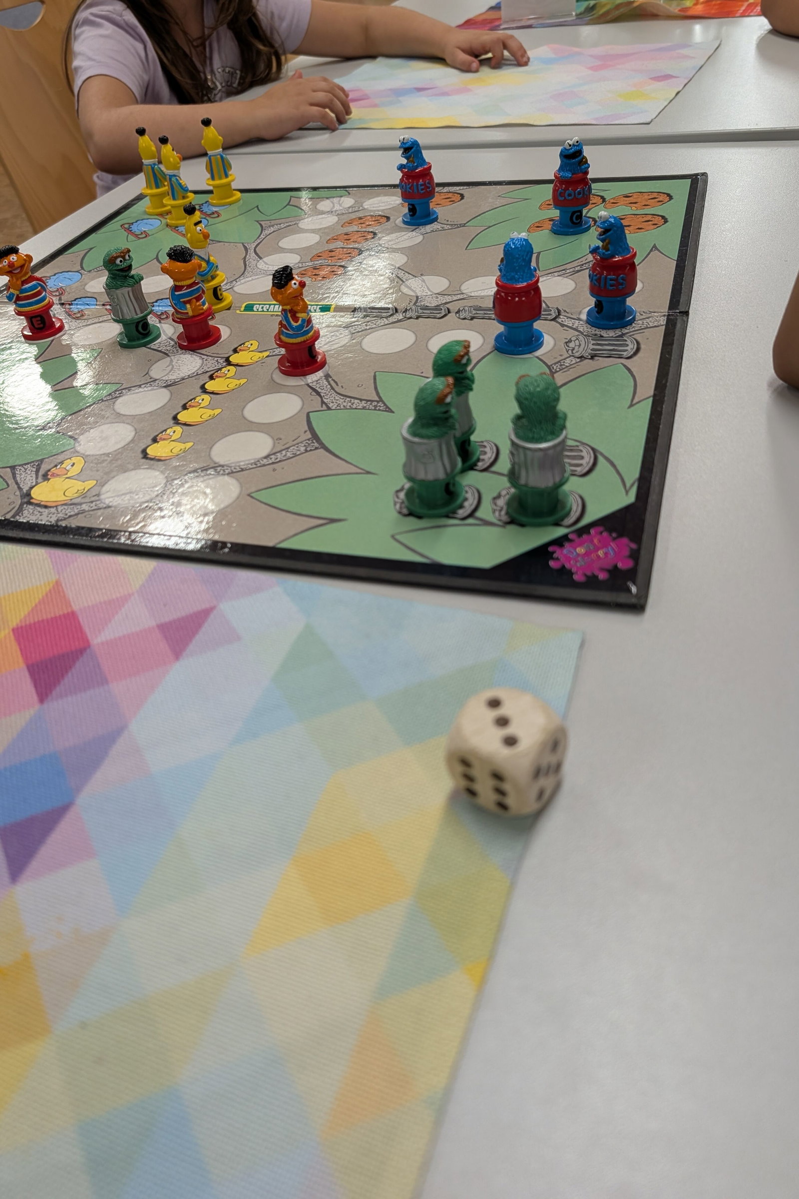 Ein buntes Spielbrett.