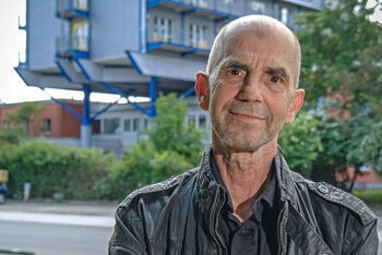 Der Wohnungslose Franz Bauer (58) lebt während der Corona-Krise in der Jugendherberge in Hannover. Foto: Jens Schulze