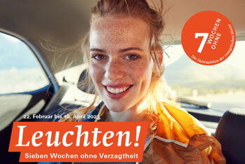 Kampagnenmotiv der Fasteninitiative „7 Wochen Ohne“ der evangelischen Kirche für 2023. Foto: edition chrismon