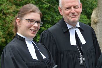 Pastorin Sabrina Wascholowski_Landessuperintendent Eckhard Gorka