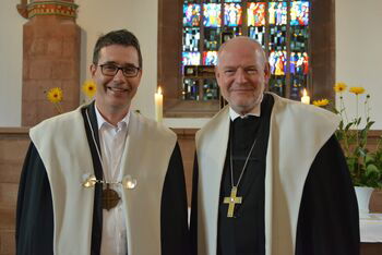 Konventual Dr. Stephan Schaede und Abt Eckhard Gorka Amelungsborn