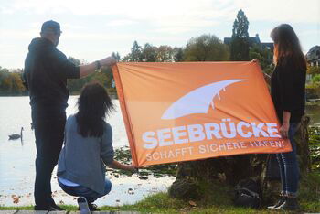 Seebruecke Harz_Flagge zeigen