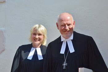 Amelie Pradzynski  und Eckhard Gorka_Ordination Steina_August 2019