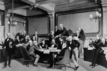 Genfer Konvention_Unterzeichnung von 1864_schwarz weiss