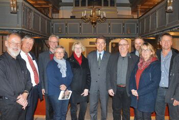 Wolfgang Huber in Wollershausen_Gruppenfoto mit KV