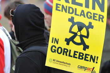 BI Luechow Dannenberg_Demonstrant_Plakat