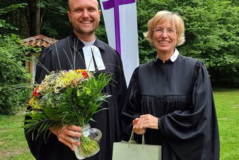 Waldgottesdienst - Dr. Wendebourg und von Blumröder