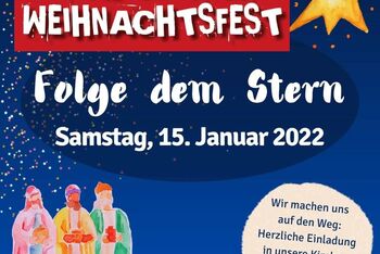Plakat_Interkulturelles Weihnachtsfest_Folge dem Stern