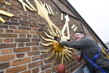 Reparatur Marktkirche_Uhr