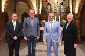 Freuen sich auf die Zusammenarbeit (von links): Tilmann de Boer, Rainer Müller-Jödicke, Dirk Jonas und Dr. Petra Bahr. Foto: Andrea Hesse
