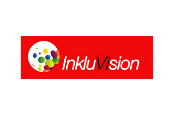 Ein rotes Logo.