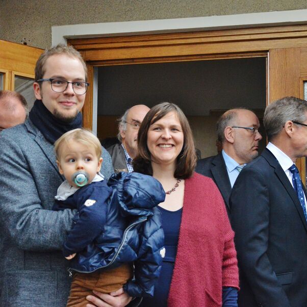 Familie Habeck wurde in ihrer neuen Gemeinde begr&uuml;&szlig;t