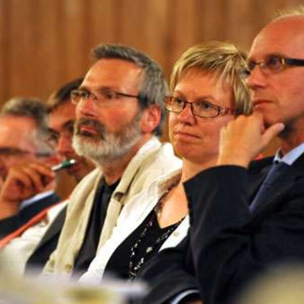 Aufmerksame Synodenzuhörer