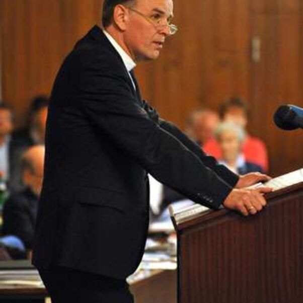 Im Profil: Ralf Meister ging in seinem Bericht detalliert auf die Amtsantritte seiner Vorgänger ein