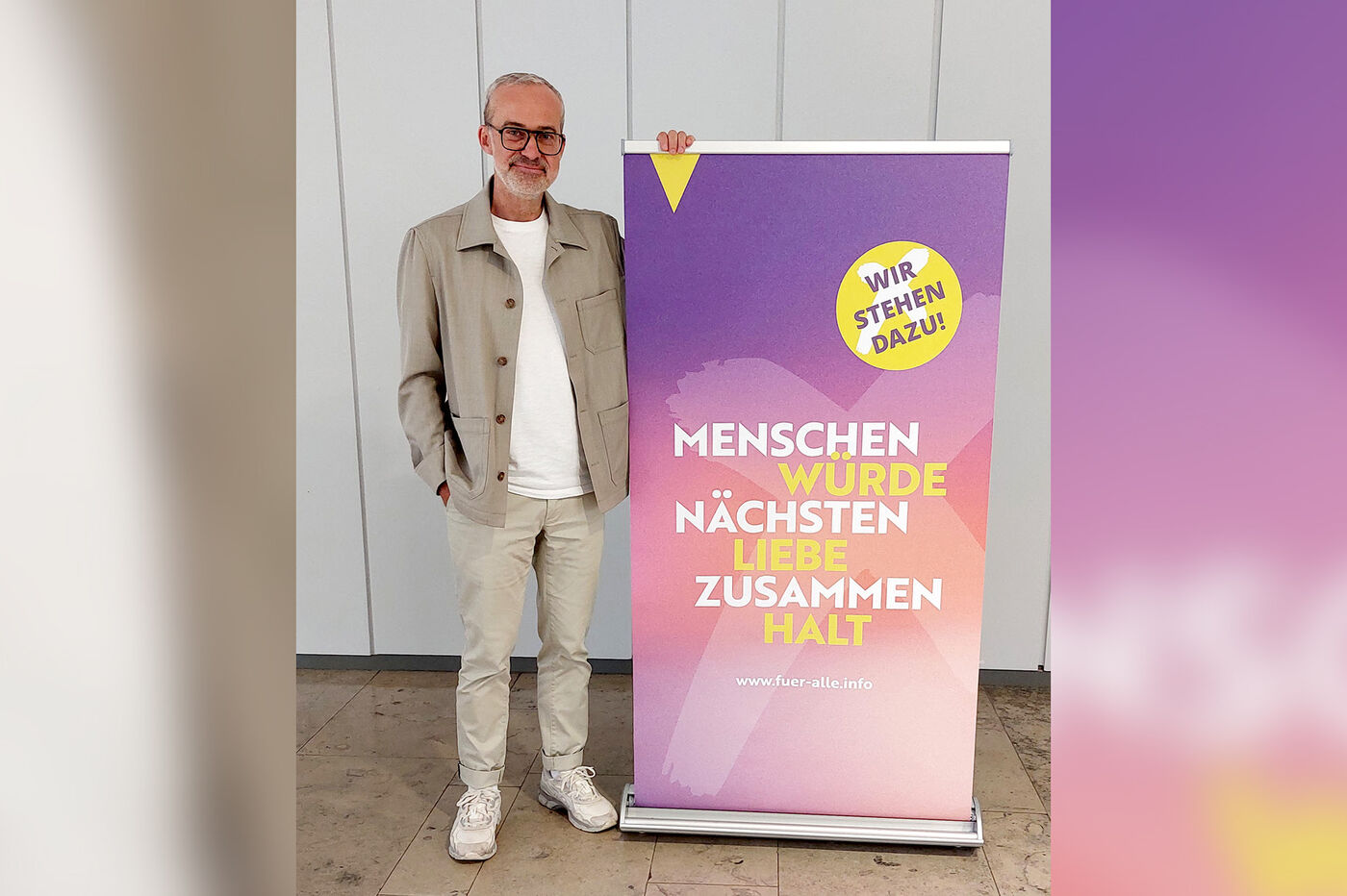 Menschenwuerde. Nächstenliebe. Zusammenhalt