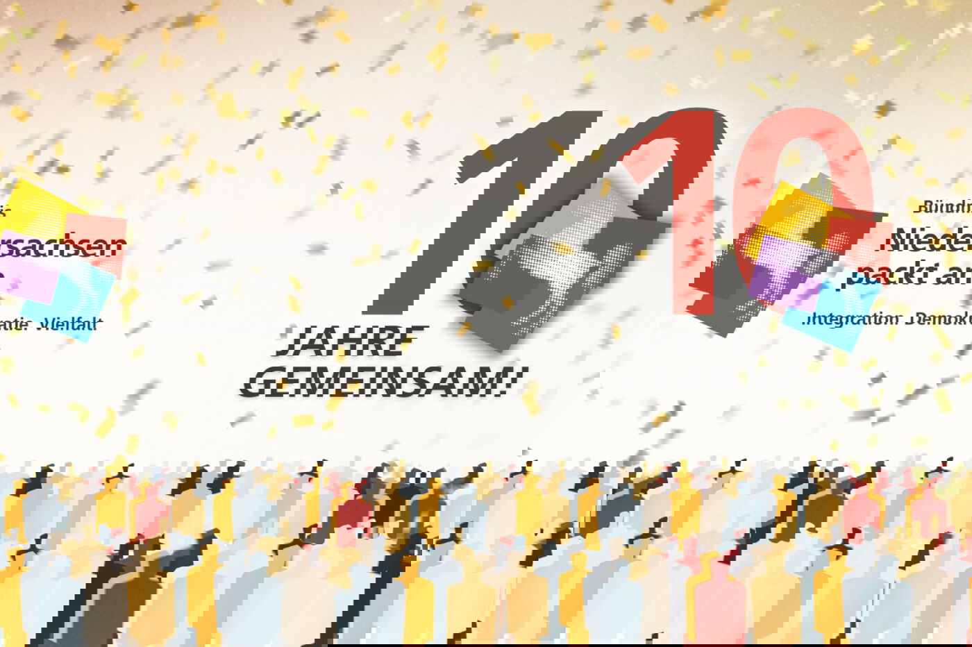 Aktionslogo 10 Jahre Niedersachsen packt an