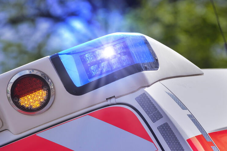 Blaulicht eines Rettungsfahrzeugs