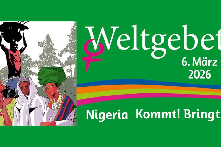 Werbebanner für den Weltgebetstag